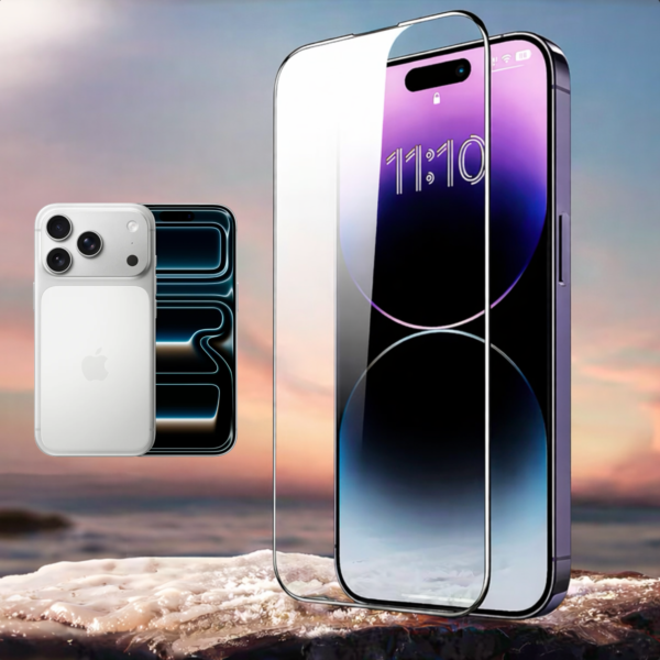 iPhone 17 Pro 9D Full Coverage Tempered Glass Screen Protector